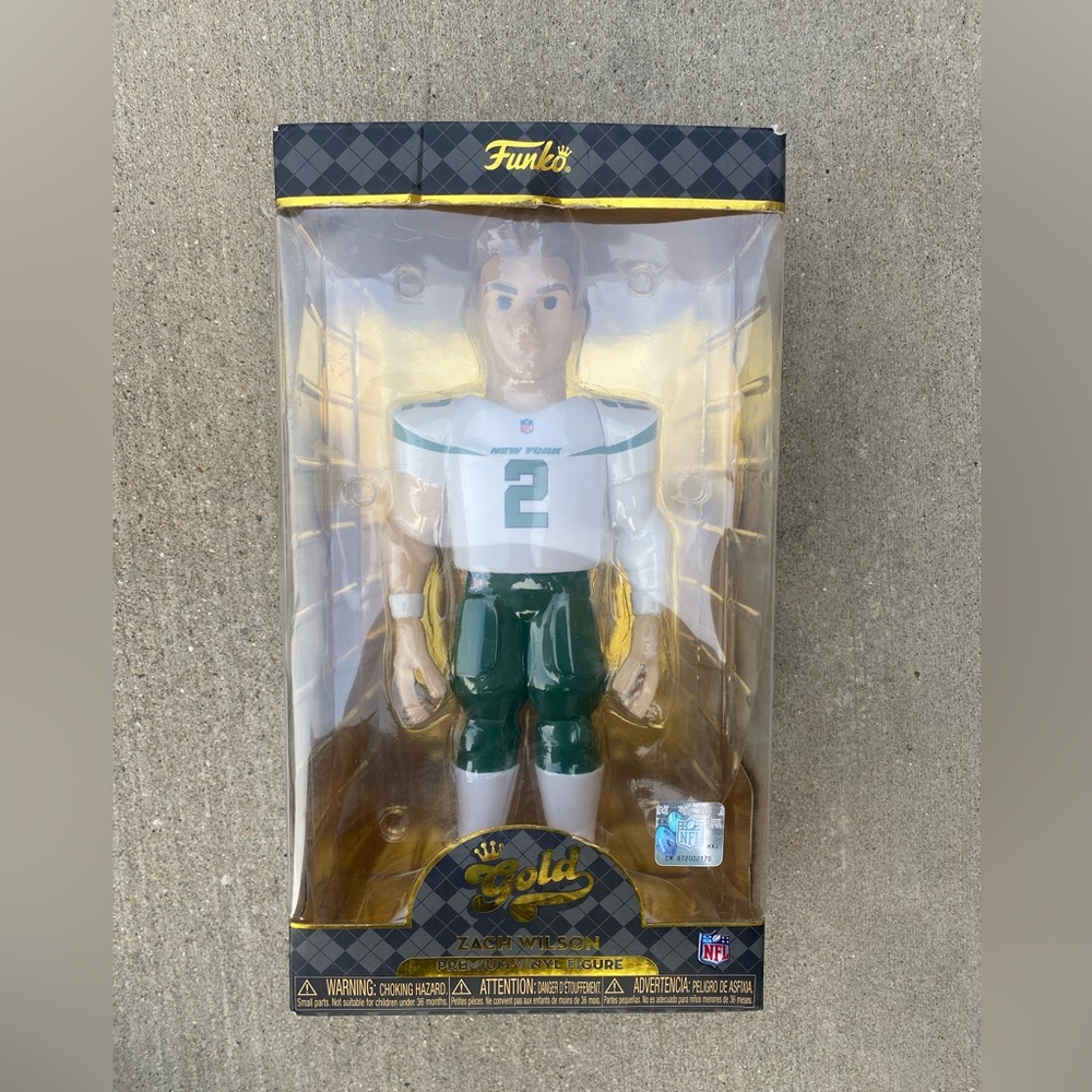 Funko NY Jets Gold NFL Figure Zach Wilson